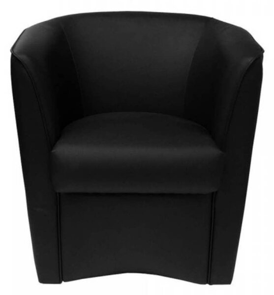 Poltrona Adda 75x66x76 cm in Similpelle nera