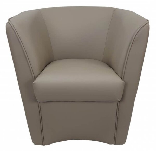 Poltrona Adda 75x66x76 cm in Similpelle tortora
