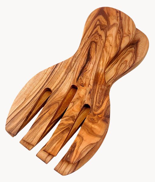 Set di 2 posate da insalata in legno d'olivo Selbrae