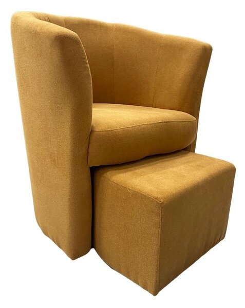Poltrona Djerba 63,5x62,5x76 cm in tessuto mango