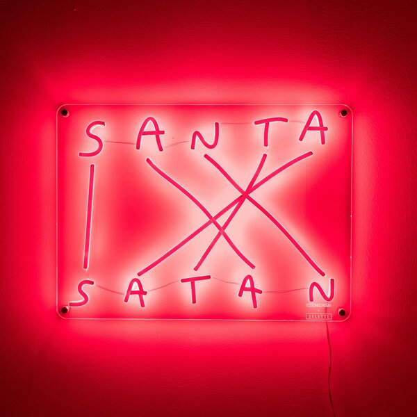 Lampade da tavolo SELETTI, Santa-Satan, dimmerabile, Rosso, Soggiorno, Plastica, Design