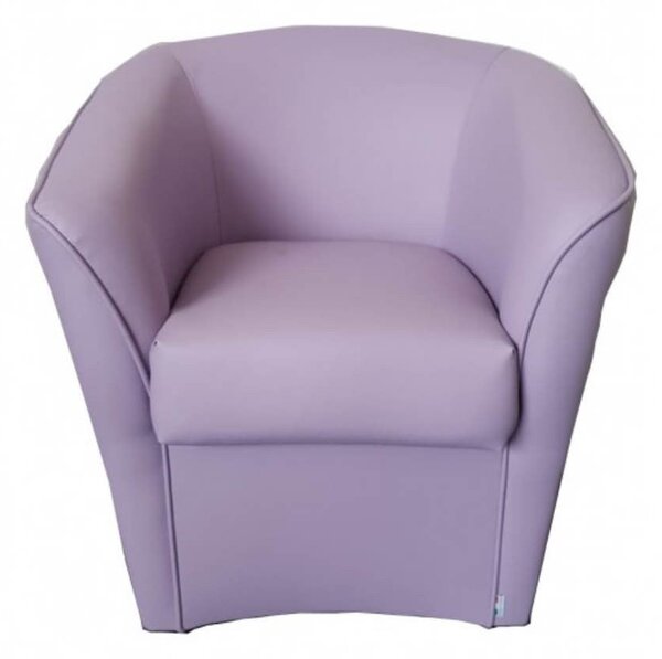 Poltrona Adda 75x66x76 cm in Similpelle lilla