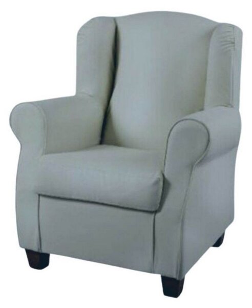 Poltrona Bergere 87x77x99 cm in Similpelle tortora