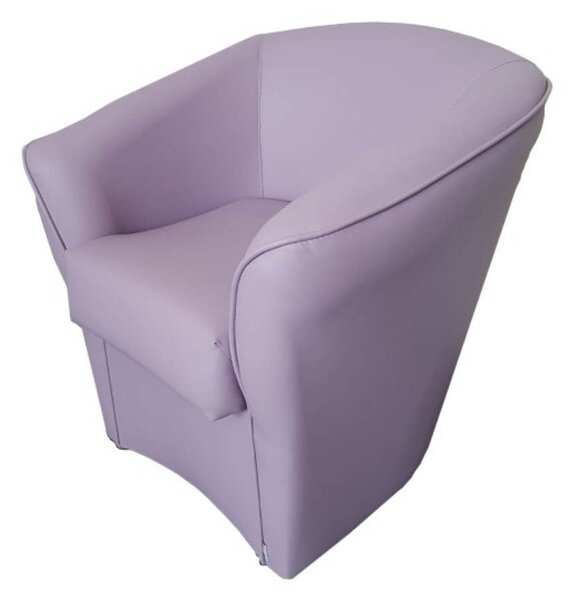 Poltrona Adda 75x66x76 cm in Similpelle lilla