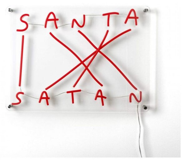 Lampade da tavolo SELETTI, Santa-Satan, dimmerabile, Rosso, Soggiorno, Plastica, Design