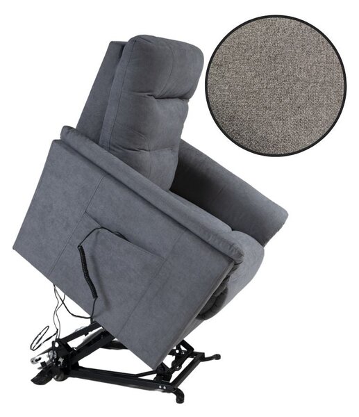Poltrona alzapersona Alessia 79x94102 cm 2 motori tessuto Twist 03