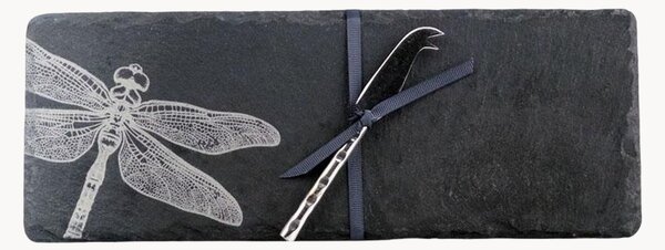 Set tagliere e coltello per formaggi Dragonfly, set da 2