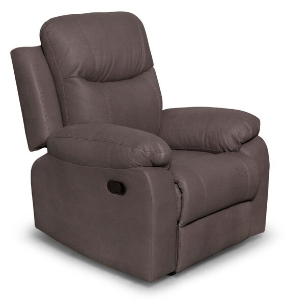 Poltrona reclinabile Chicago 97x90x100 cm Grigio elephant