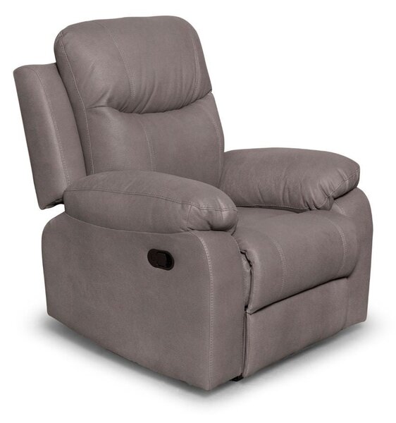Poltrona reclinabile Chicago 97x90x100 cm mozart tortora