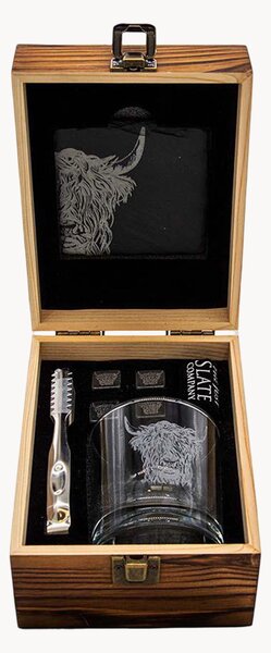 Set da whisky Highland Cow, set da 8