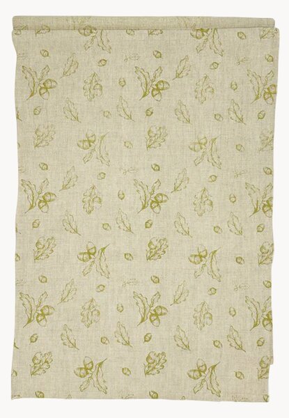 Runner in lino e cotone Autumn Acorns