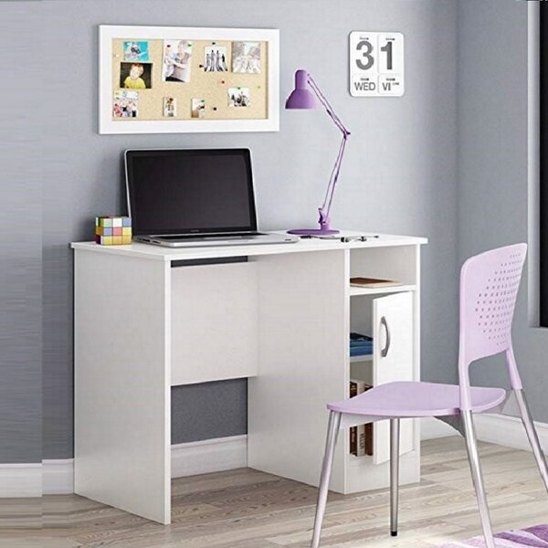 Scrivania 90x50x77 cm Subat bianca