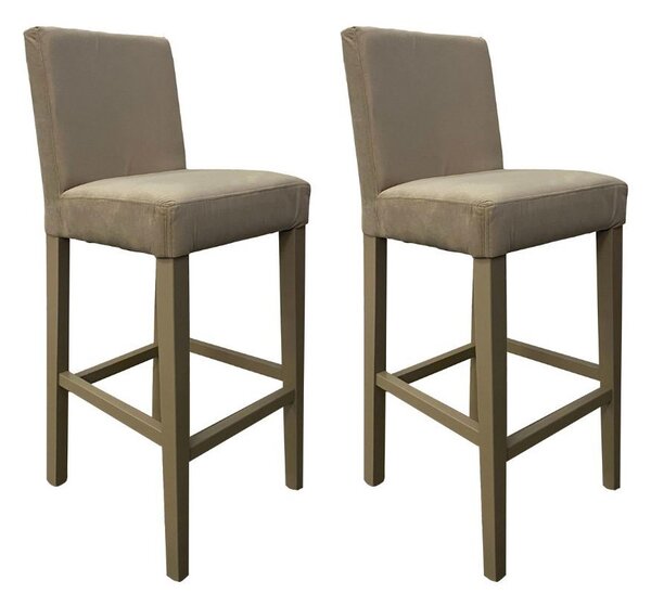 Set 2 Sgabelli 93x40x40 cm Edi Trinity 03 vellutino beige