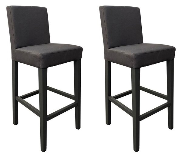 Set 2 Sgabelli 93x40x40 cm Edi Flash 17 tessuto grigio