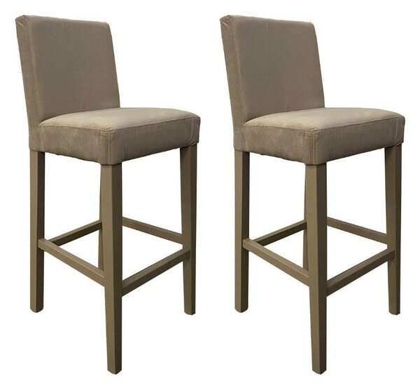 Set 2 Sgabelli 93x40x40 cm Edi Trinity 03 vellutino beige