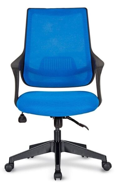 Poltrona da ufficio 51x61x95/105 cm Alfa blu con ruote