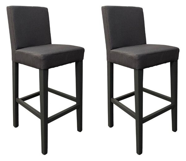 Set 2 Sgabelli 93x40x40 cm Edi Flash 17 tessuto grigio