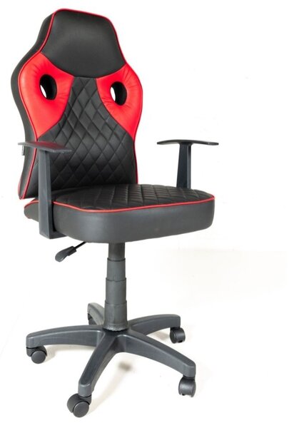 Sedia da Gaming 50x50x60 cm Spider nero rosso