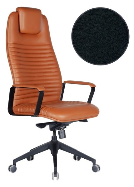 Poltrona da ufficio 67x52x132/138 cm Capri nera