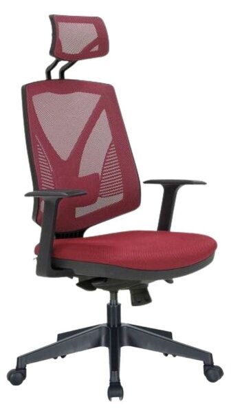 Poltrona da ufficio 64x48x120/130 cm Bella rossa