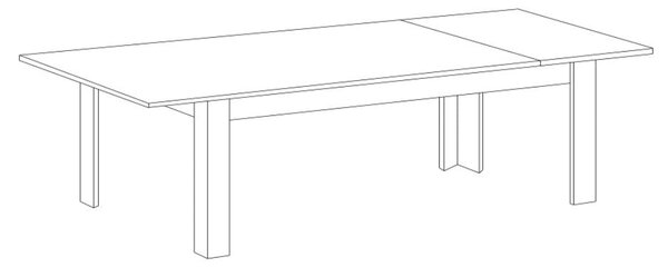 Tavolo allungabile 137/185x79x90 cm Artica bianco