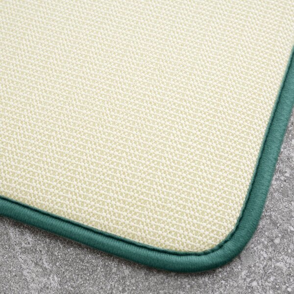 Tappetino per il bagno verde in memory foam per la vasca/per la doccia 50x80 cm Anti-Bacterial – Catherine Lansfield