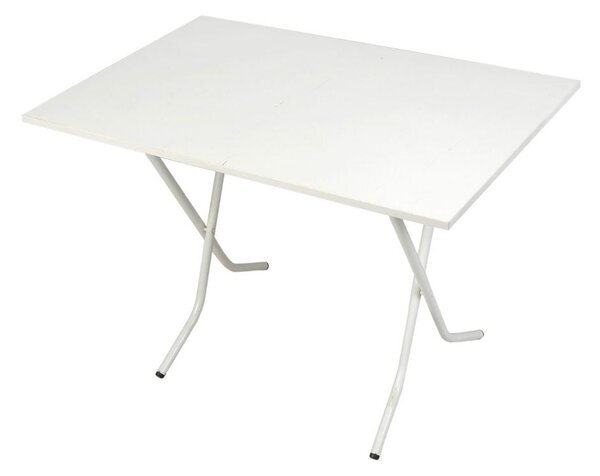 Tavolo pieghevole 70x110x75 cm bianco