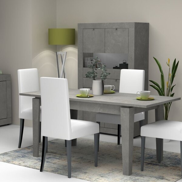 Tavolo allungabile 120/160x80 cm Megaron cemento