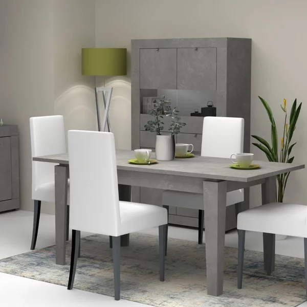Tavolo allungabile 120/160x80 cm Megaron cemento