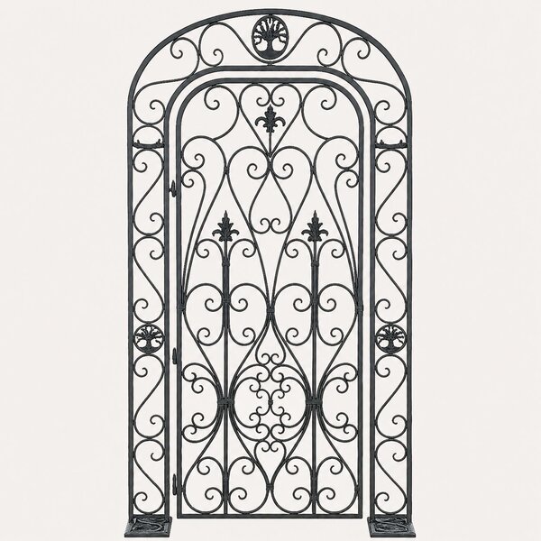 KEYHOMESTORE | Cancello Decorativo in Ferro Verde Inglese 130x232 cm