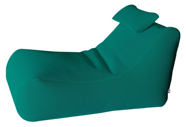 Lettino Chaise Lounge 120x70x65 cm con Cuscino in Poliestere Armonia Turchese