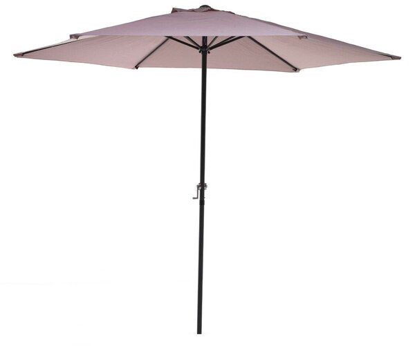 Ombrellone da Giardino Ø3 m Palo Ø38 mm in Ferro Telo in Poliestere Garden Tortora