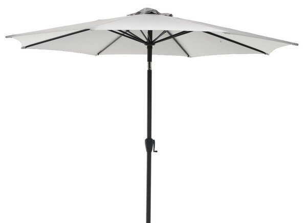 Ombrellone da Giardino Ø3 m Palo Ø48 mm in Alluminio Telo in Poliestere Palm Beach Antracite e Grigio
