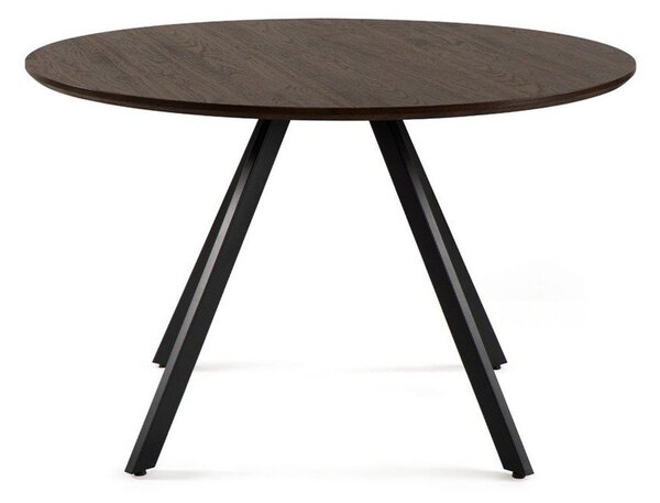 Tavolo da pranzo rotondo con effetto noce ø 120 cm Rivo – Bonami Essentials