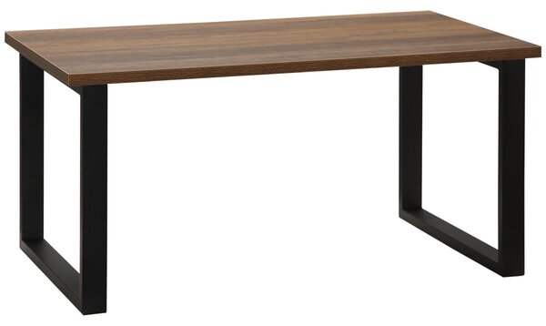 Tavolino da Caffè 100x60x50 cm in MDF e Acciaio Nero