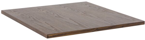 Piano per Tavolo da Giardino 76x76x2,5 cm in Massello Esperia Noce