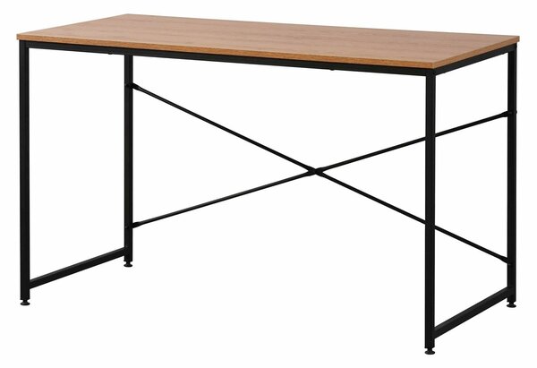 Scrivania da Ufficio 120x60x72 cm in Metallo e Legno Bureau
