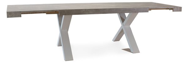 Tavolo Xilon Cemento 180 260x90x76 Gambe Antracite