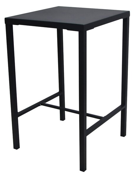 Tavolo Alto da Giardino 70x70xH110 cm in Metallo Utility Grigio