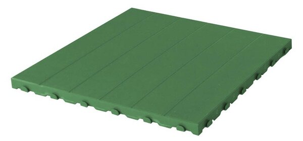 Set 4 Piastrelle in Plastica da Esterno 60 x 60 cm