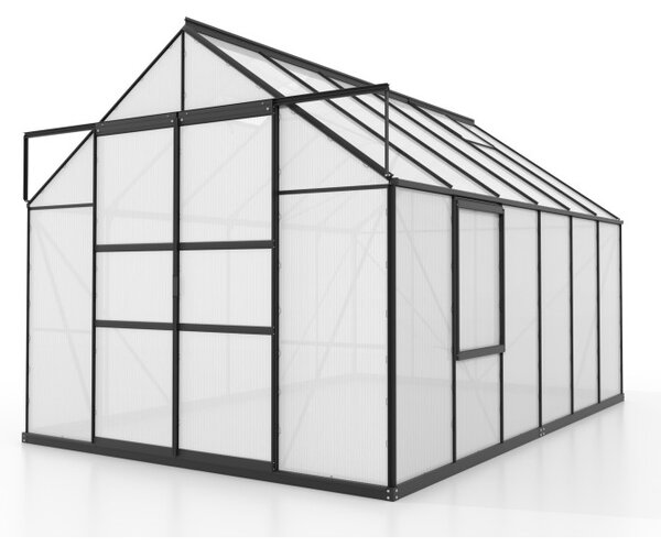 Serra da Giardino Vitavia Meridian 2 9900 257x383x232 cm in Alluminio Nero e Policarbonato