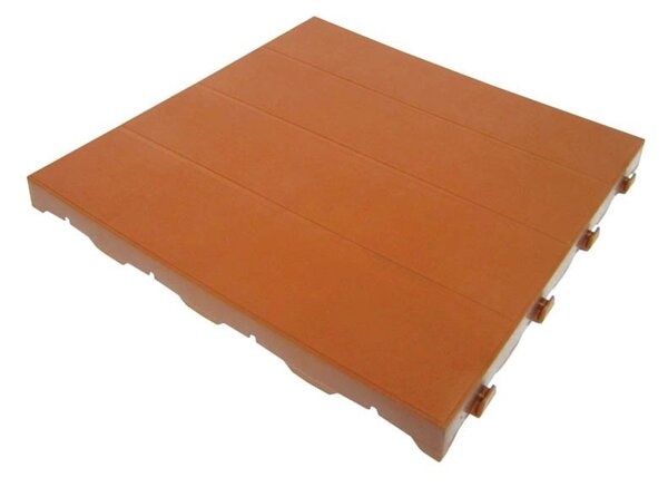Set 6 Piastrelle in Plastica da Esterno 40 x 40 cm