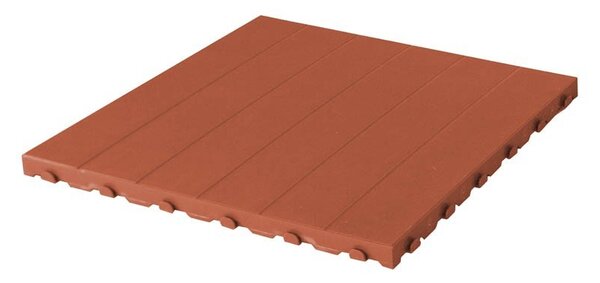 Set 4 Piastrelle in Plastica da Esterno 60 x 60 cm