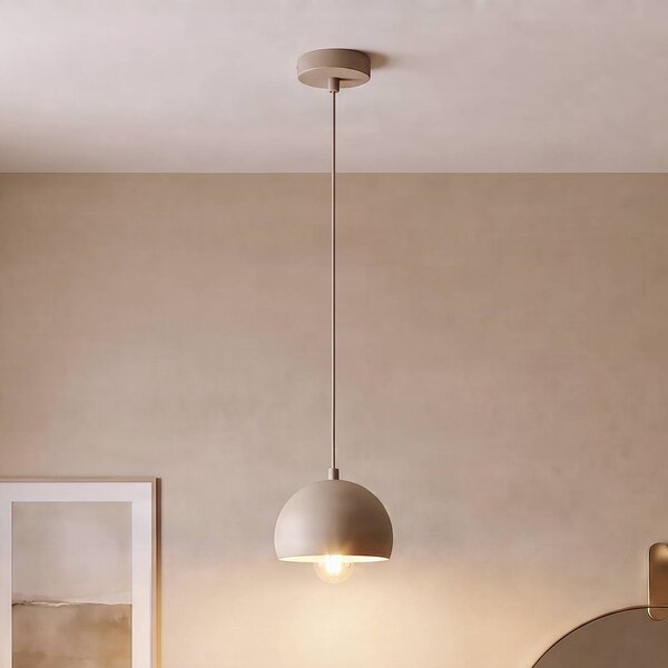 Lampada a sospensione Sool Luminex, dimmerabile, Crema / Ambra, Soggiorno / Sala da pranzo, Metallo, Lampada a sospensione
