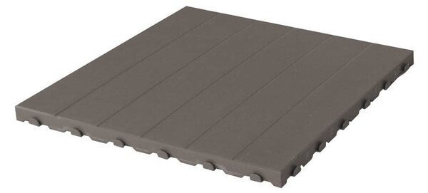 Set 4 Piastrelle in Plastica da Esterno 60 x 60 cm