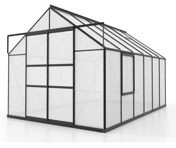 Serra da Giardino Vitavia Meridian 2 9900 257x383x232 cm in Alluminio Nero e Policarbonato