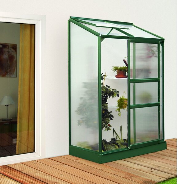 Serra da Parete Vitavia Ida 900 69x131x182 cm in Alluminio Verde e Policarbonato