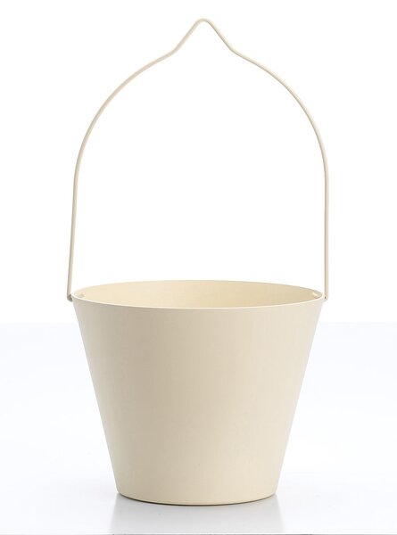 Secchiello per Rubinetti Porta-Secchio 25x23x18 cm in Alluminio Belfer 42/SC Avorio