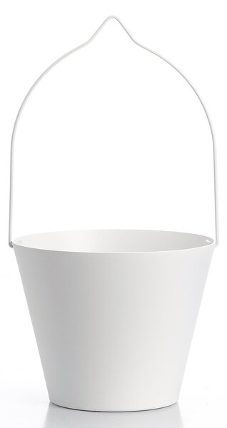 Secchiello per Rubinetti Porta-Secchio 25x23x18 cm in Alluminio Belfer 42/SC Bianco