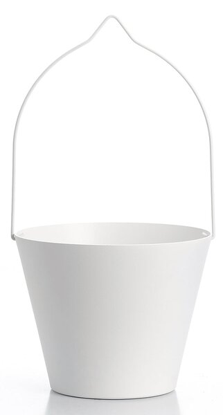 Secchiello per Rubinetti Porta-Secchio 25x23x18 cm in Alluminio Belfer 42/SC Bianco